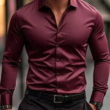 Найчо - Елегантна риза с дълги ръкави и копчета