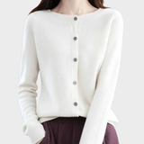 Маргарита – Дамски пуловер с обло деколте