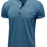 Чавор - Стилна тениска с кръгло деколте и джоб