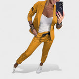 Ника – Персонализиран комплект: мек сако и широки панталони