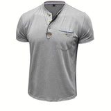 Чавор - Стилна тениска с кръгло деколте и джоб