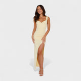 Констанца - Дълга рокля с открит гръб