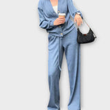 Хедвига - Комплект плетенo палто и панталони