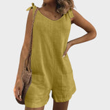 Петра - Комбинезон с връзки на раменете и джобове