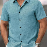 Здравчо - Лека риза с къс ръкав от лен