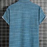 Мирослав -  Елегантна риза с райе и каре