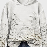 Джъмпер с Капюшон от Дантела в Зелено