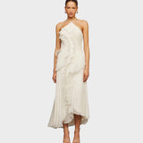 Ема - Дълга рокля с волани