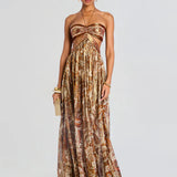 Максимална рокля Златна Аура