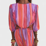 Сара - Елегантна рокля с изрези