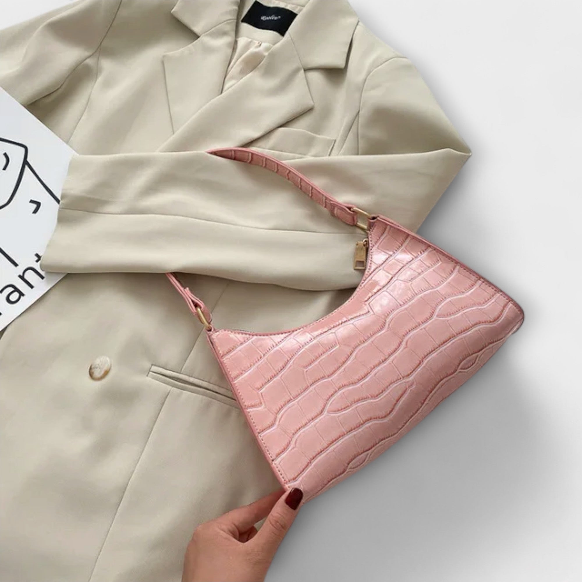 Bolso de Cuero Brillante Bernarda