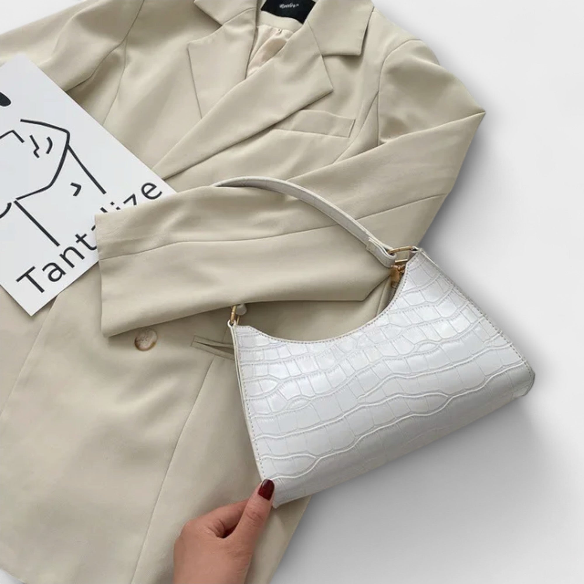 Bolso de Cuero Brillante Bernarda