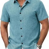 Здравчо - Лека риза с къс ръкав от лен