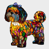 Lámpara en forma de Shih Tzu con moño