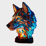 Lámpara con Efecto Glow de Lobo Guardián