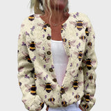 Елегантен Плетен Жилетка с Узор