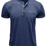 Чавор - Стилна тениска с кръгло деколте и джоб