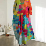 Елена - Шарена рокля с принт