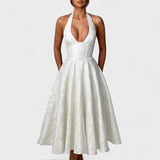 Жулиета – Миди рокля с халтер деколте