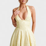 Жулиета – Миди рокля с халтер деколте