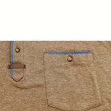 Чавор - Стилна тениска с кръгло деколте и джоб