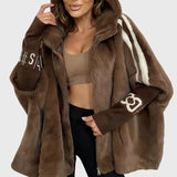 Дамски Freizeit палто с качулка и цип