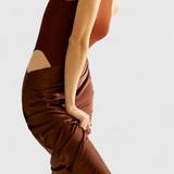 Леона Макси Рокля с Тънък Топ Стил и Издължена Силуета