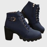 Катни - Стилни боти с метална катарама и връзки