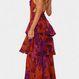 Валентина - Рокля от Шифон с V-Изрез и Пухкави Ръкави