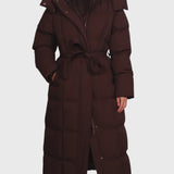 Кармен - Дълго пухено палто с колан