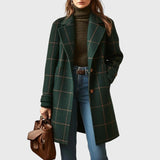 Валерия | Елегантно Палто на Кари от Вълна