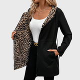 Стефка - Двулицево палто с леопардов принт